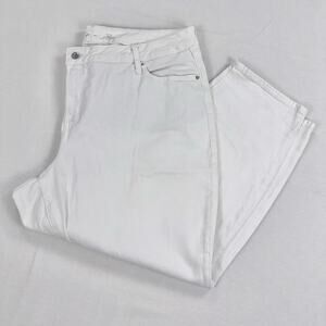 Old Navy Plus Women's High Rise Curvy OG Straight Leg Jean Size 22 2X White